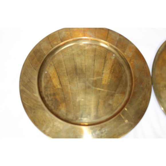 (4) Denmark Brass Chargers - Picture 10 of 16